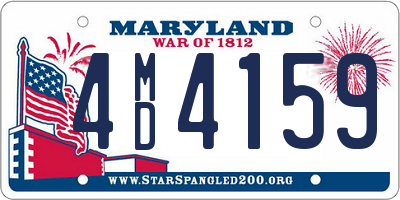 MD license plate 4MD4159