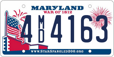 MD license plate 4MD4163