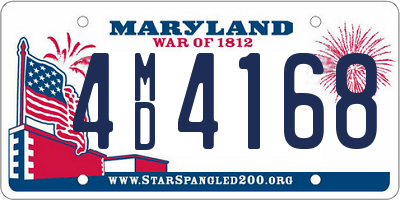 MD license plate 4MD4168