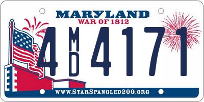 MD license plate 4MD4171