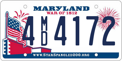 MD license plate 4MD4172