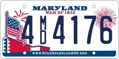 MD license plate 4MD4176