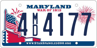 MD license plate 4MD4177