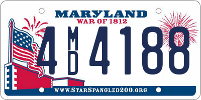 MD license plate 4MD4188
