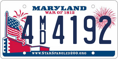 MD license plate 4MD4192