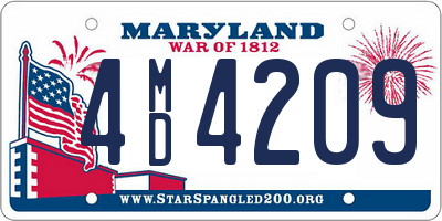 MD license plate 4MD4209