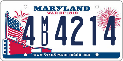 MD license plate 4MD4214