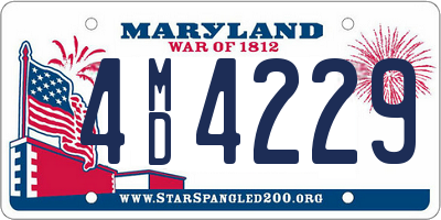 MD license plate 4MD4229