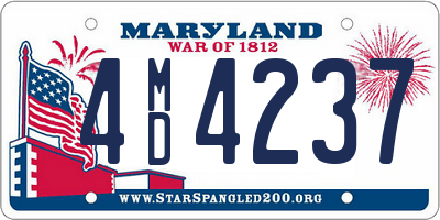 MD license plate 4MD4237