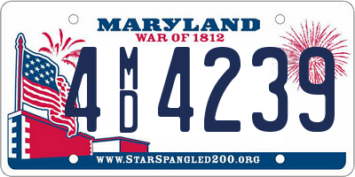 MD license plate 4MD4239