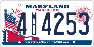 MD license plate 4MD4253