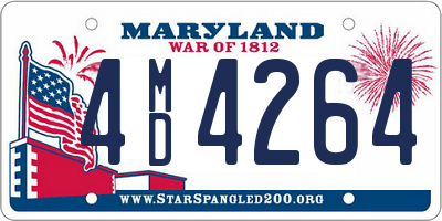 MD license plate 4MD4264