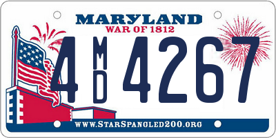 MD license plate 4MD4267