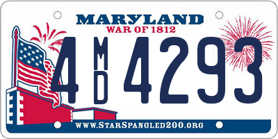 MD license plate 4MD4293