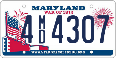 MD license plate 4MD4307