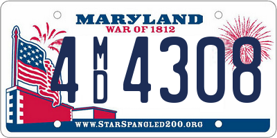 MD license plate 4MD4308