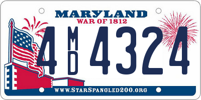MD license plate 4MD4324