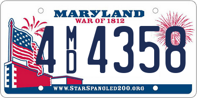 MD license plate 4MD4358