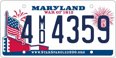 MD license plate 4MD4359