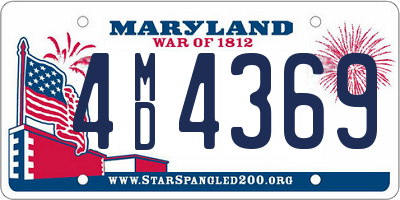 MD license plate 4MD4369