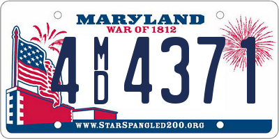 MD license plate 4MD4371