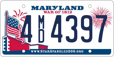 MD license plate 4MD4397