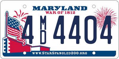 MD license plate 4MD4404