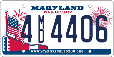 MD license plate 4MD4406