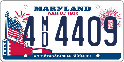 MD license plate 4MD4409