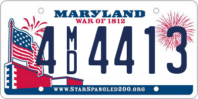 MD license plate 4MD4413