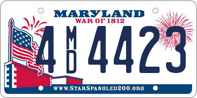 MD license plate 4MD4423