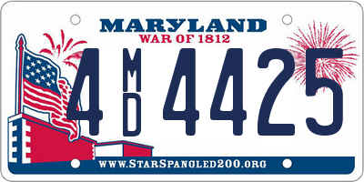 MD license plate 4MD4425