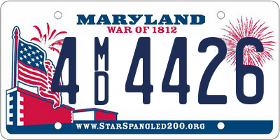 MD license plate 4MD4426