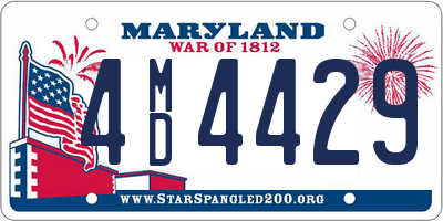 MD license plate 4MD4429