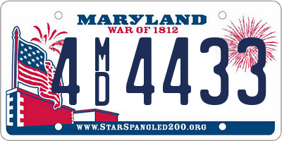 MD license plate 4MD4433