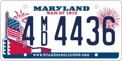 MD license plate 4MD4436