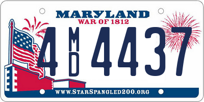 MD license plate 4MD4437