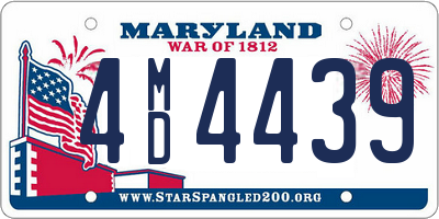 MD license plate 4MD4439