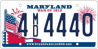 MD license plate 4MD4440