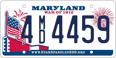 MD license plate 4MD4459