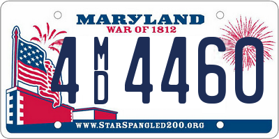 MD license plate 4MD4460
