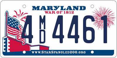 MD license plate 4MD4461