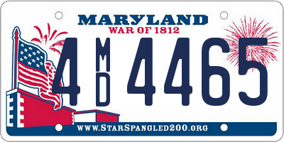 MD license plate 4MD4465