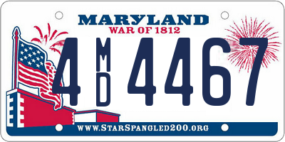 MD license plate 4MD4467