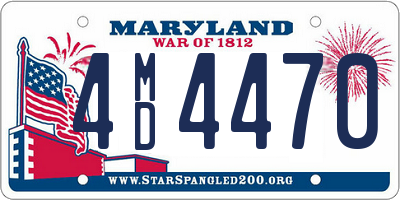 MD license plate 4MD4470