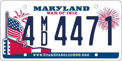 MD license plate 4MD4471