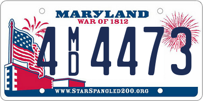 MD license plate 4MD4473