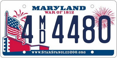 MD license plate 4MD4480