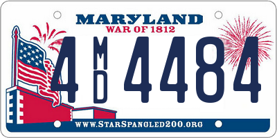 MD license plate 4MD4484