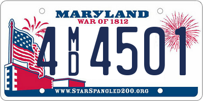 MD license plate 4MD4501